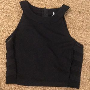 Urban outfitters sparkle and fade mesh crop top S